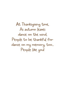 Inside: Thanksgiving THG311 - Inside Card