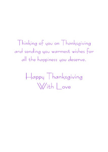 Inside: Thanksgiving THG403 - Inside Card