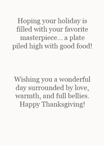 Inside: Thanksgiving THK314 - Inside Card