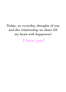 Inside: Thinking Of You TOY300 - Inside Card