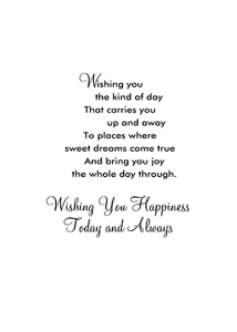 Inside: Thinking Of You TOY302 - Inside Card