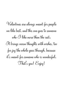 Inside: Valentine's Day VAL301 - Inside Card