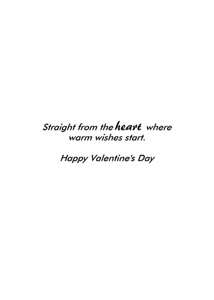 Inside: Valentine's Day VAL303 - Inside Card