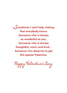 Inside: Valentine's Day VAL305 - Inside Card