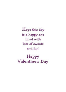 Inside: Valentine's Day VAL307 - Inside Card
