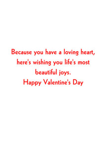 Inside: Valentine's Day VAL309 - Inside Card