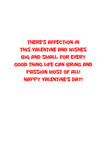 Inside: Valentine's Day VAL315 - Inside Card